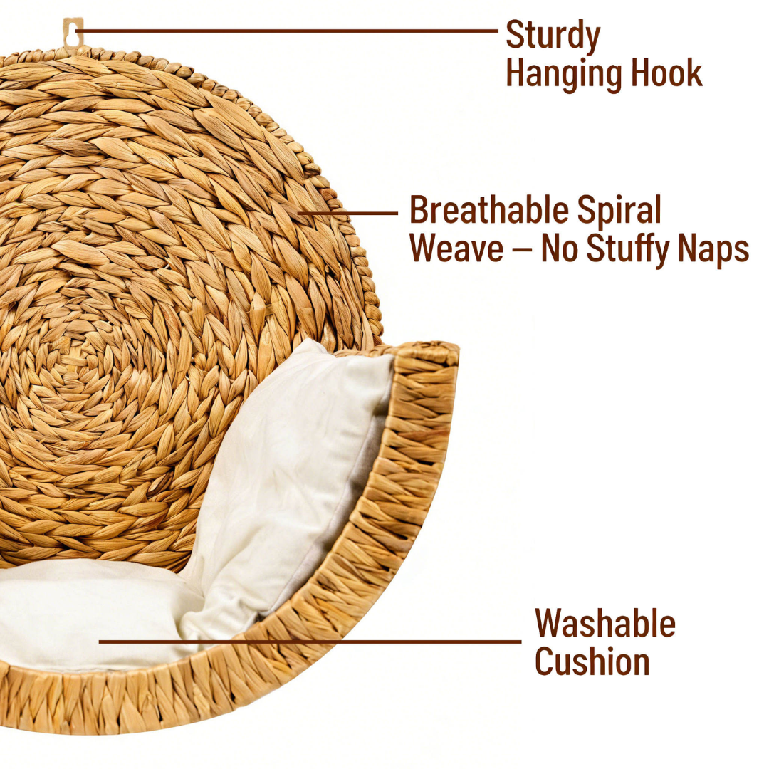 CozyWishkers™ - Hnadwoven Cat Bed